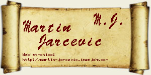 Martin Jarčević vizit kartica